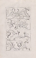 Plate 3, from "Livre Nouveau de Prinsipes D'Ornemens, tres facil. Pour apprendre a Dessigner", Nicolas Guérard  French, Engraving