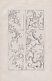 Plate 4, from "Livre Nouveau de Prinsipes D'Ornemens, tres facil. Pour apprendre a Dessigner", Nicolas Guérard  French, Engraving