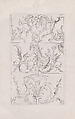 Plate 6, from "Livre Nouveau de Prinsipes D'Ornemens, tres facil. Pour apprendre a Dessigner", Nicolas Guérard  French, Engraving