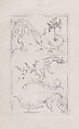 Plate 7, from "Livre Nouveau de Prinsipes D'Ornemens, tres facil. Pour apprendre a Dessigner", Nicolas Guérard  French, Engraving