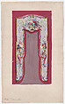 Design for a Valance with Bundles and Garlands of Flowers and Leaves, Anonymous, French, 19th century  French, Watercolor
