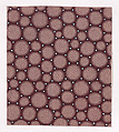 Textile Design with a Seamless Pattern of Circles and Pearls, Anonymous, Alsatian, 19th century  Alsatian, Gouache