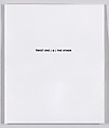 LAWRENCE WEINER: TWIXT ONE (&) THE OTHER, G-W Press, Paper folder and slipcase, containing four flat sheetmetal sculptures with offset enamel printing