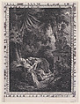 La nuit, Pierre Antoine Baudouin  French, Engraving