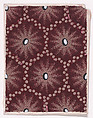 Textile Design with a Honeycomb Pattern of Garlands of Dots and Pearls over a Stippled Background, Anonymous, Alsatian, 19th century  Alsatian, Gouache