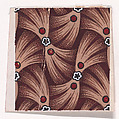 Textile Design with Alternating Rows of Bundles of Hay Decorated with Rosettes and Pearls, Anonymous, Alsatian, 19th century Alsatian, Gouache
