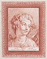 Tête d'Ange, Gilles Demarteau  French, Stipple engraving printed in red ink