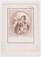 Vierge, d'après Eisen, Gilles-Antoine Demarteau French, Crayon-manner etching printed in red ink