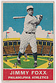 Jimmy Foxx, Philadelphia Athletics, DeLong Gum Company, Boston, Massachusetts  American, Commercial color lithograph