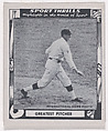 Greatest Pitcher, from the "Sport Thrills" series (R448), issued with Swell Bubble Gum by the Philadelphia Chewing Gum Corporation, Philadelphia Chewing Gum Corporation American, Commercial photolithograph