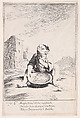 Plate 20: Cacasenno eating a bowl of pasta, from "Bertoldo, Bertoldino, and Cacasenno", Giuseppe Maria Crespi  Italian, Etching