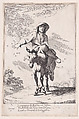 Plate 1: Bertoldo riding a donkey, from "Bertoldo, Bertoldino, and Cacasenno", Giuseppe Maria Crespi  Italian, Etching
