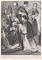 Ordination, from "The Seven Sacraments", Johann Anton Riedel  Swiss, Etching
