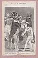 What a disaster. The whole house is in uproar because the poor little dog hasn’t done her duty all day (recto); Masquerading Asses (verso); (Double side drawing from Album B, fols 91 & 92), Goya (Francisco de Goya y Lucientes) (Spanish, Fuendetodos 1746–1828 Bordeaux), Brush and point of brush, carbon black washes, touches of pen and brown ink (verso), on laid paper