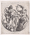 Three Figures Including a Hermaphrodite, René Boyvin French, Engraving