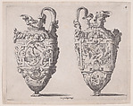 Two Ewers, René Boyvin  French, Engraving