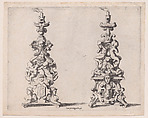 Two Candlesticks, René Boyvin  French, Engraving