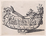 Container for the Royal Napkins (Nef), René Boyvin  French, Engraving