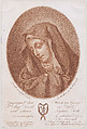 Head of the Madonna, Heinrich Sintzenich  German, Etching printed in brown ink