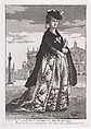 The Venetian Woman, from "Divers Portraits", Giovanni David Italian, Etching and aquatint; second state of two