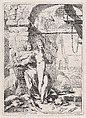 Icarus and Daedalus, Giovanni David Italian, Etching