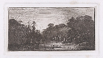La Lac au Milieu de la Forêt (The Lake in the Middle of the Forest), Rodolphe Bresdin  French, Etching