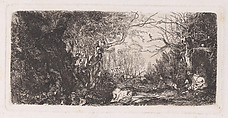 La Tentation de Saint Antoine (The Temptation of St. Anthony), Rodolphe Bresdin  French, Etching