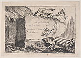 Title Page to Series of Landscapes, Louis Philippe Joseph, duc de Chartres  French, Etching