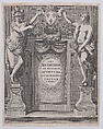 Frontispiece to Les Entretiens de Monsieur de Voiture et de Monsieur Costar, Nicolas Regnesson  French, Etching and engraving