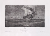The Phantom Vessel, Théophile Chauvel French, Lithograph; second state of two