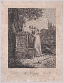 The Pilgrim, Noël Frères French, Stipple engraving