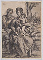 Holy Family, Lambert Suavius  Netherlandish, Engraving