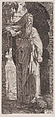 St. Paul, from "Christ, the Twelve Apostles and St. Paul", Lambert Suavius Netherlandish, Engraving