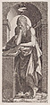 St. Simon, from "Christ, the Twelve Apostles and St. Paul", Lambert Suavius  Netherlandish, Engraving; second state of two