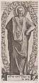 Christ, from "Christ, the Twelve Apostles and St. Paul", Lambert Suavius  Netherlandish, Engraving; third state