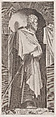 St. James Minor, from "Christ, the Twelve Apostles and St. Paul", Lambert Suavius  Netherlandish, Engraving; second state