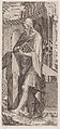 St. Judas Thaddaeus, from "Christ, the Twelve Apostles and St. Paul", Lambert Suavius  Netherlandish, Engraving