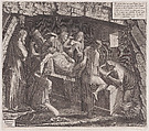 Entombment of Christ, Lambert Suavius  Netherlandish, Engraving