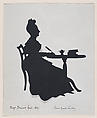 Maria Gracia London, Auguste Edouart  French, Cut paper silhouette