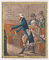 Despair, James Gillray British, Hand-colored etching