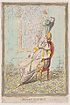 Modern Elegance, a Portrait, James Gillray British, Hand-colored etching