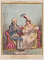 The Bulstrode Siren, James Gillray British, Hand-colored etching with stipple