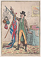 Improvement in Weights and Measures; or, Sir John Seeclear Discovering Ye Ballance of Ye British Flag, James Gillray British, Hand-colored etching