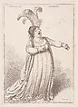 A Bravura Air. Mandane, James Gillray British, Etching