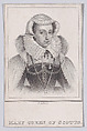 Mary, Queen of Scots, Robert Cooper British, Stipple engraving