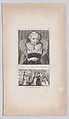 Mary, Queen of Scots, with a small scene of the queen on the scaffold, being prepared by her ladies for execution, James Joshua Neele British, Etching and stipple