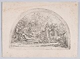 Triumph of Bacchus, Erasmus Quellinus Flemish, Etching