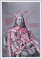 Alaxchiiaahush/Many War Achievements/Plenty Coups from 1880 Crow Peace Delegation, Wendy Red Star  American, Inkjet print of artist-manipulated digitally reproduced photograph
