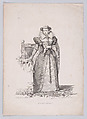 Mary, Queen of Scots, Alexandrine André  French, Etching