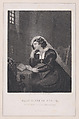 Mary Queen of Scots, on the evening preceding her execution (from "The Eclectic Magazine," volume 48, frontispiece), John Sartain  American, born England, Mezzotint and etching on steel